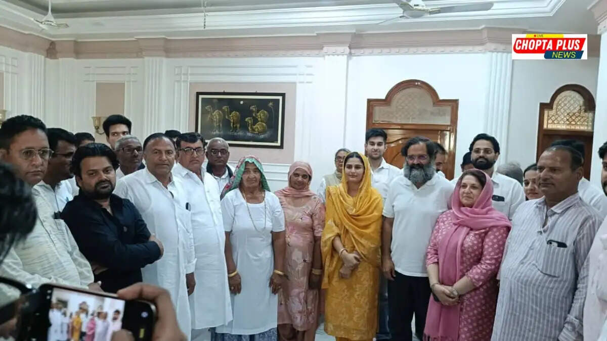 Brijendra Singh Sadbhav Yatra in Ellenabad Chopta