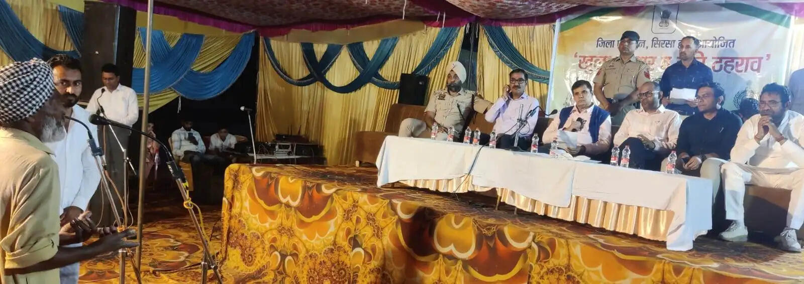 ADC Virender Sehrawat in Sirsa Ratri Thahrav Karyakram at Darewala